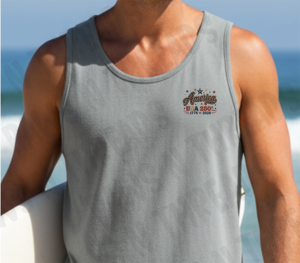 4th of July America Bull Dog Tank Top 250 Years
