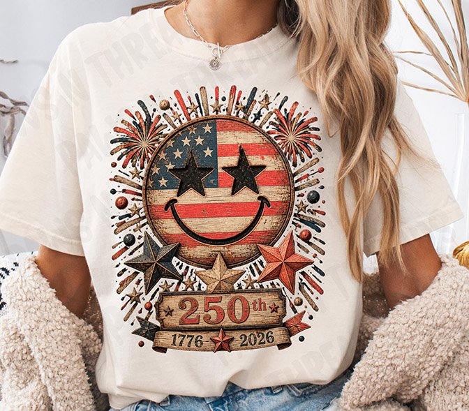 4th of July Smiley 250