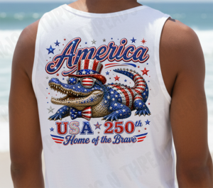 America Croc 4th of July 250 Years