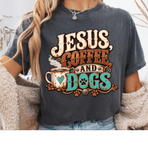 JESUS COFFEE AND DOGS CC Unisex T Shirt