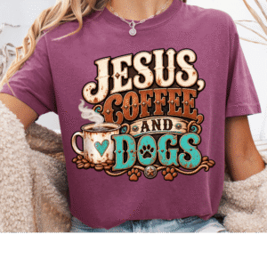 JESUS COFFEE AND DOGS CC Unisex T Shirt